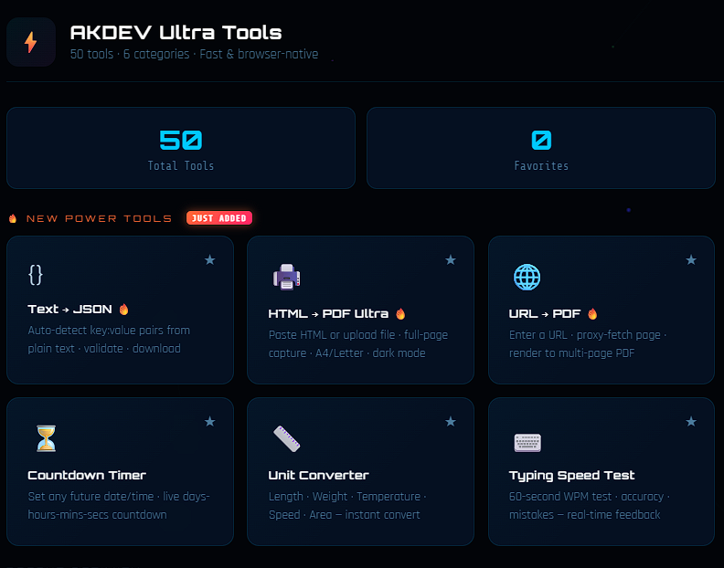 AKNEX Ultra Tools